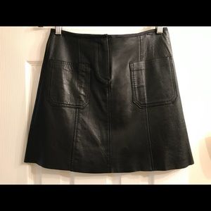 Sumptuous Black Leather Skirt
